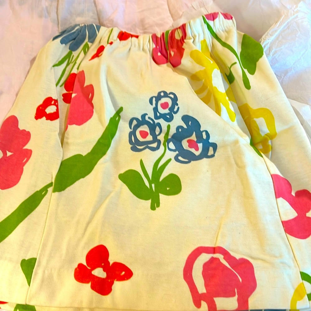 As seen in The Vintage Traveler John Meyer of Norwich flowered mini skirt